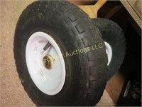 2 spare tires like new condition 13" x 4"