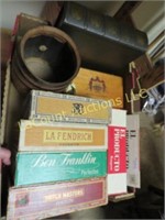 book box cigar boxes mini Jameson keg