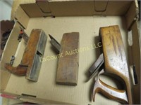 3 old wood planes good used condition