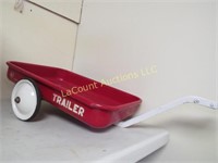 small metal trailer to hook on pedal car