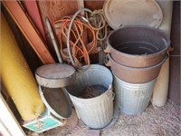 Rope, Misc. Wire, Trash Cans & more