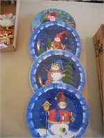Christmas Plates, Serving Trays & Door Sign