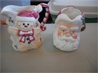Ceramic Christmas Pitchers & Coca-Cola Glasses