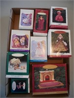 Hallmark Ornaments in orig boxes - Lot of 9