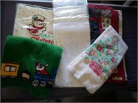 Christmas Towels, Tree Skirt, Wine Soc - some new