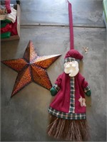 Christmas Broom, Christmas Shovel, Rugs, Gold Star