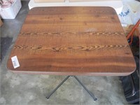 Wood Grained Top Table approx 24" x 20" x 30" tall