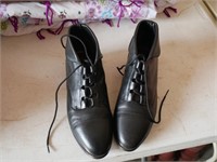 Ladies Black Prima Royale Sz 8 Lace Up Shoes