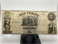 1800'S HUNGARIAN FUND NOTE UNSIGNED