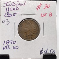 1890 INDIAN HEAD PENNY/ CENT