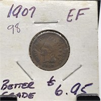 1907 INDIAN HEAD PENNY/ CENT