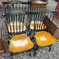 Set Of (4) “Hitchcock” Dining Room Chairs