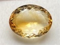 8.50 Cts Oval Cut Natural Citrine