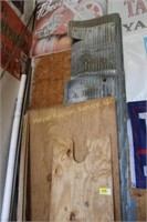 Corrugated Tin Stack (11) & plywood