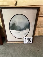 Framed Watercolor (Signed & Dated) Burton Dye