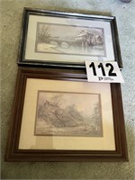 (2) Framed Prints (Signed & Dated) Ben Hampton