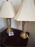 Pair of Lamps with Silk Shades (LR)