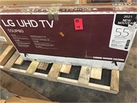 LG 55'' UHD TV, Damaged / For Parts