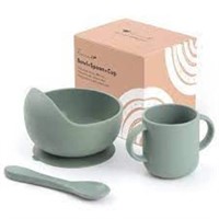 ROCCED Baby Silicone Bowls, Cup & Spoon