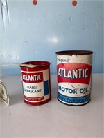 Atlantic oil Atlantic chassis lube cans