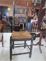 Early Stenciled Ladder Back Chair