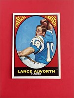 1967 Topps Lance Alworth Card #123
