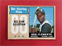 1968 Topps Roberto Clemente All-Star Card #374