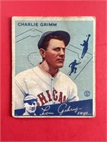 1934 Goudey Charlie Grimm Card #3