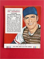 1955 Red Man Del Crandall w/ Tab