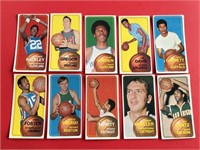 1970 Topps Basketball Lot of 10 Tallboys