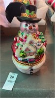 Christopher Radko hinged Snowman 7 inches tall
