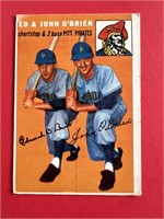 1954 Topps Ed & John O'Brien Card #139