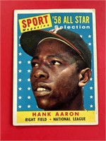 1958 Topps Hank Aaron All-Star Card #488
