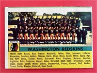 1956 Topps Washington Redskins Team Card