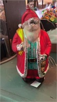 Hand Blown Glass Santa 9 inches tall