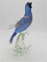 MURANO ART GLASS BLUE BIRD ALL CLEAN WITH TAG
