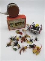 LOT OF 2 HEDDON FISHING REELS  ONE SPINNER ONE FLY