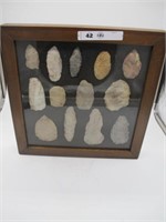 FRAMED ARROWHEADS SCRAPPERS AND POINTS