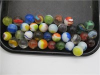 LOT OF 36 VINTAGE MARBLE SHOOTERS