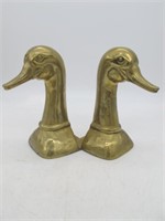SOLID BRASS BOOKENDS, 10 TALL
