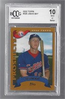 JASON BAY GRADED BCCG 10 MINT 2002 TOPPS ROOKIE
