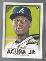 RONALD ACUNA JR TOPPS GALLERY ARTIST PROOF ROOKIE