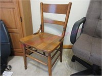Antique wooden chair (in office) 100+ years old