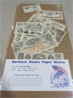 COLLECTION OF NORTHERN STATES PAPER MONEY