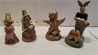 Tom Clark gnomes (the rabbit is signed BY??)