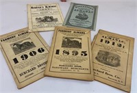 Almanacs from late 1800’s-early 1900’s -