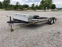 21FT TANDEM AXLE CAR TRAILER w/ ramps