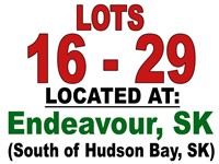 LOTS 16 - 29 / LOCATED AT: Endeavour, Sk