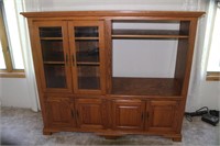 TV-Entertainment & Oak Cabinet