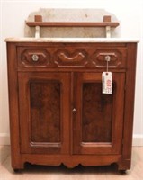 Lot #4647 - Victorian Walnut Marbletop single